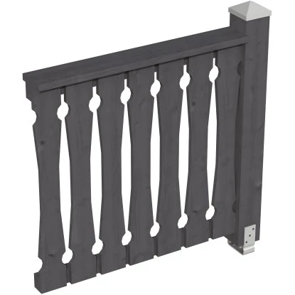 Skan Holz Brüstung Balkonschalung 108 X 96 Cm Fichte Schiefergrau 1 Skan Holz Brüstung Balkonschalung 108 X 96 Cm Fichte Schiefergrau