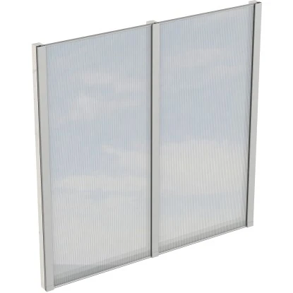 Skan Holz Seitenwand M. Polycarbonatplatten (FS) 205 X 200 Cm Fichte Weiß 1 Skan Holz Seitenwand M. Polycarbonatplatten (FS) 205 X 200 Cm Fichte Weiß