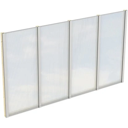 Skan Holz Seitenwand M. Polycarbonatplatten (FS) 355 X 200 Cm Fichte Natur 1 Skan Holz Seitenwand M. Polycarbonatplatten (FS) 355 X 200 Cm Fichte Natur