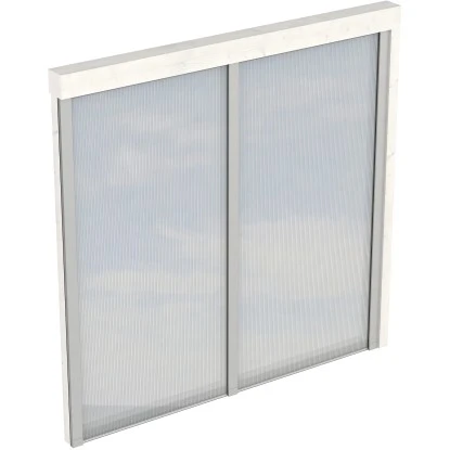 Skan Holz Seitenwand M. Polycarbonatplatten (WA) 205 X 200 Cm Fichte Weiß 1 Skan Holz Seitenwand M. Polycarbonatplatten (WA) 205 X 200 Cm Fichte Weiß