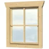 Skan Holz Einzelfenster BxH 57,5 X 70,5 Cm Anschlag Links Für 28 Mm Häuser