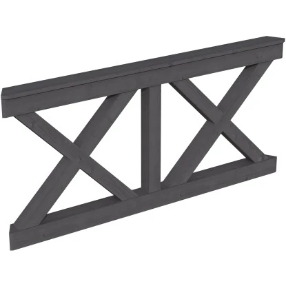 Skan Holz Brüstung Andreaskreuz 180 X 84 Cm Fichte Schiefergrau 1 Skan Holz Brüstung Andreaskreuz 180 X 84 Cm Fichte Schiefergrau