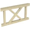 Skan Holz Brüstung Andreaskreuz 150 X 84 Cm Fichte Natur