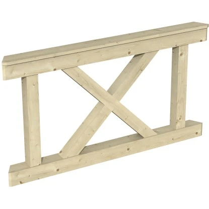 Skan Holz Brüstung Andreaskreuz 150 X 84 Cm Fichte Natur 1 Skan Holz Brüstung Andreaskreuz 150 X 84 Cm Fichte Natur