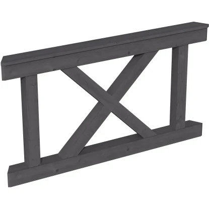 Skan Holz Brüstung Andreaskreuz 150 X 84 Cm Fichte Schiefergrau 1 Skan Holz Brüstung Andreaskreuz 150 X 84 Cm Fichte Schiefergrau