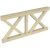 Skan Holz Brüstung Andreaskreuz 180 X 84 Cm Fichte Natur