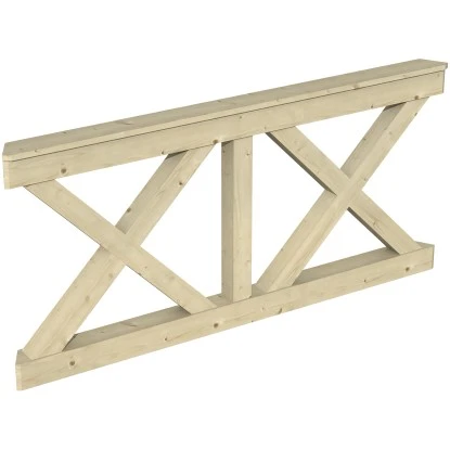 Skan Holz Brüstung Andreaskreuz 180 X 84 Cm Fichte Natur 1 Skan Holz Brüstung Andreaskreuz 180 X 84 Cm Fichte Natur