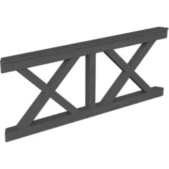 Skan Holz Brüstung Andreaskreuz 210 X 84 Cm Fichte Schiefergrau