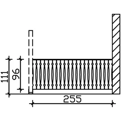 Skan Holz Seitenwand Balkonschalung 255 X 96 Cm Fichte Weiß 3 Skan Holz Seitenwand Balkonschalung 255 X 96 Cm Fichte Weiß – Bild 3