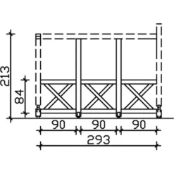 Skan Holz Seitenwand Andreaskreuz (FS) 305 X 210 Cm Fichte Weiß 5 Skan Holz Seitenwand Andreaskreuz (FS) 305 X 210 Cm Fichte Weiß -Vitavia Verkäufe 2 zubehoer bild2 210473 11