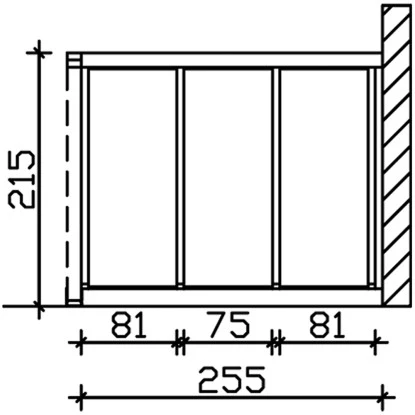 Skan Holz Seitenwand M. Polycarbonatplatten (WA) 255 X 200 Cm Fichte Nussbaum 4 Skan Holz Seitenwand M. Polycarbonatplatten (WA) 255 X 200 Cm Fichte Nussbaum – Bild 4