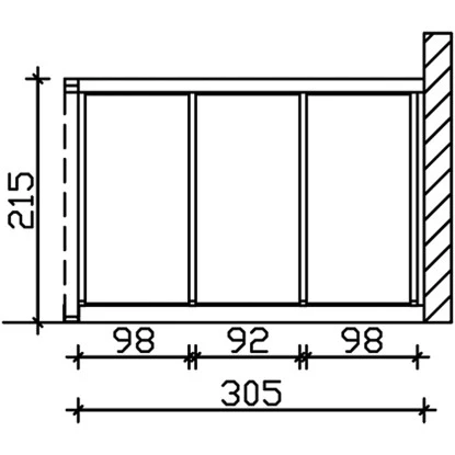 Skan Holz Seitenwand M. Polycarbonatplatten (WA) 305 X 200 Cm Fichte Nussbaum 4 Skan Holz Seitenwand M. Polycarbonatplatten (WA) 305 X 200 Cm Fichte Nussbaum – Bild 4