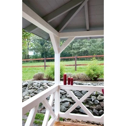 Skan Holz Brüstung Andreaskreuz 335 X 84 Cm Fichte Schiefergrau 3 Skan Holz Brüstung Andreaskreuz 335 X 84 Cm Fichte Schiefergrau – Bild 3