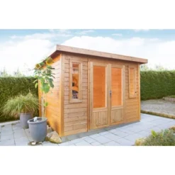 Wolff Finnhaus Holz-Gartenhaus Pulti Moderna B B X T: 300 Cm X 240 Cm