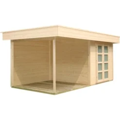 Wolff FinnhausHolz-Gartenhaus Varianta A BxT 500 X 250 Cm Dav. 250 Cm Anbaudach