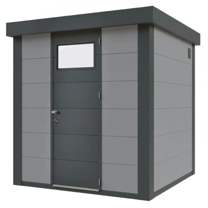 Wolff Finnhaus Metall-Gerätehaus Lichtgrau 4,3 M² 1 Wolff Finnhaus Metall-Gerätehaus Lichtgrau 4,3 M²