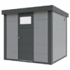 Wolff Finnhaus Metall-Gerätehaus Lichtgrau 5,7 M²