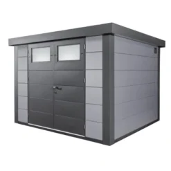 Wolff Finnhaus Metall-Gerätehaus Lichtgrau 7,1 M²