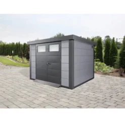 Wolff Finnhaus Metall-Gerätehaus Lichtgrau 7,1 M² -Vitavia Verkäufe 301226 4726 440610 low