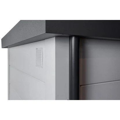 Wolff Finnhaus Metall-Gerätehaus Eleganto 3330 Granitgrau B X T: 328 Cm X 298 Cm 4 Wolff Finnhaus Metall-Gerätehaus Eleganto 3330 Granitgrau B X T: 328 Cm X 298 Cm – Bild 4
