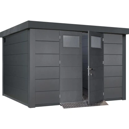 Wolff Finnhaus Metall-Gerätehaus Eleganto 3330 Granitgrau B X T: 328 Cm X 298 Cm 1 Wolff Finnhaus Metall-Gerätehaus Eleganto 3330 Granitgrau B X T: 328 Cm X 298 Cm