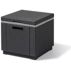 Allibert ICE-Cube Kühlbox Graphit Grau 42x42x38 Cm