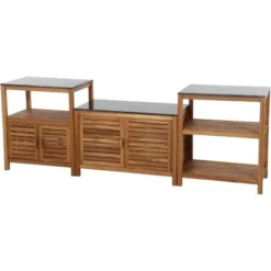 Siena Garden Riva Outdoor-kitchen Mittelteil Offen Granit Dunkelgrau Ca.52 X75cm -Vitavia Verkäufe 316667 L19598 12