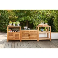 Siena Garden Riva Outdoor-kitchen Mittelteil Offen Granit Dunkelgrau Ca.52 X75cm -Vitavia Verkäufe 316667 L19598 14