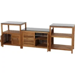 Siena Garden Riva Outdoor-kitchen Mittelteil Offen Granit Dunkelgrau Ca.52 X75cm -Vitavia Verkäufe 316667 L19598 9