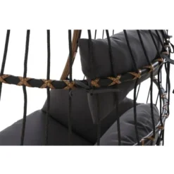 Siena Garden Salerno Hängekorb Schwarz - Natur Gestell Stahl -Vitavia Verkäufe 316671 L19609 10