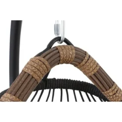 Siena Garden Salerno Hängekorb Schwarz - Natur Gestell Stahl -Vitavia Verkäufe 316671 L19609 17