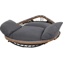 Siena Garden Salerno Hängekorb Schwarz - Natur Gestell Stahl -Vitavia Verkäufe 316671 L19609 19