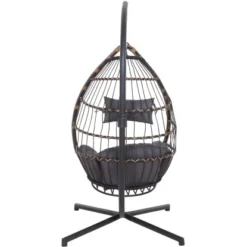 Siena Garden Salerno Hängekorb Schwarz - Natur Gestell Stahl -Vitavia Verkäufe 316671 L19609 7