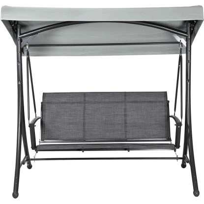 Siena Garden Livorno Schaukel Anthrazit 191x122x179 Cm 2 Siena Garden Livorno Schaukel Anthrazit 191x122x179 Cm – Bild 2