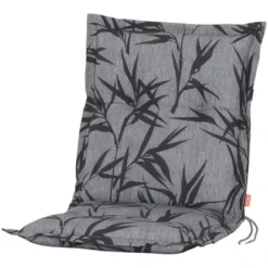 Siena Garden Xora Auflage Zu Sessel Bambus Grau Ca. 100x48x8 Cm