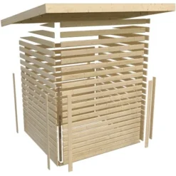 Karibu Holz-Gartenhaus Genf 3 Natur BxT: 397 Cm X 213 Cm -Vitavia Verkäufe 320610 09