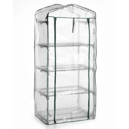 Gartenfreude Gewächshaus Mit 4 Regalböden 69 Cm X 49 Cm X 160 Cm Weiß 2 Gartenfreude Gewächshaus Mit 4 Regalböden 69 Cm X 49 Cm X 160 Cm Weiß – Bild 2