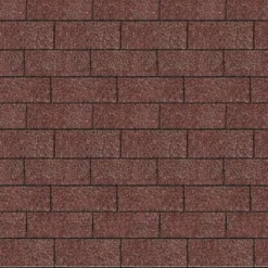 Karibu Dachschindeln Rechteck Dunkelrot