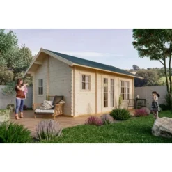 Skan Holz-Gartenhaus Esbjerg 1 B X T 380 Cm X 520 Cm