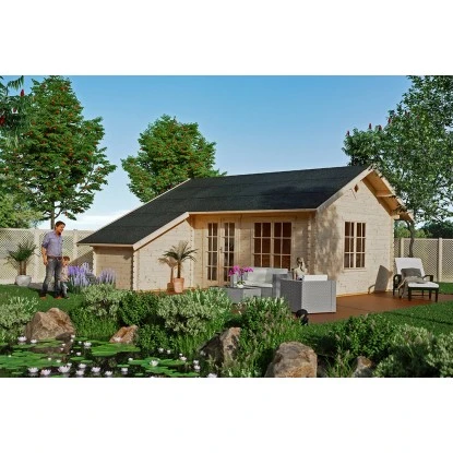 Skan Holz-Gartenhaus Esbjerg 3 Mit Anbauschuppen B X T 420 Cm X 560 Cm 1 Skan Holz-Gartenhaus Esbjerg 3 Mit Anbauschuppen B X T 420 Cm X 560 Cm