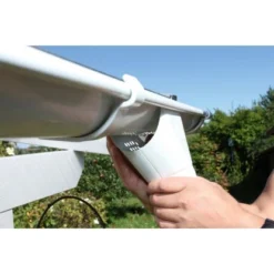 Skan Holz Metall-Regenrinnen-Set Länge 648 Cm Weiß -Vitavia Verkäufe 3507407 2622 Regenrinne 4