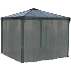 Palram - CanopiaInsektenschutznetz Für 3 - 4m Pavillons Anthrazit -Vitavia Verkäufe 3565892 3