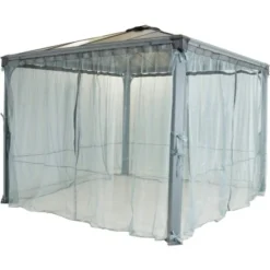 Palram - CanopiaInsektenschutznetz Für 3 - 4m Pavillons Anthrazit -Vitavia Verkäufe 356589 4695 1