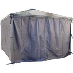 Palram - CanopiaVorhangset Für 3 - 4m Pavillons Anthrazit