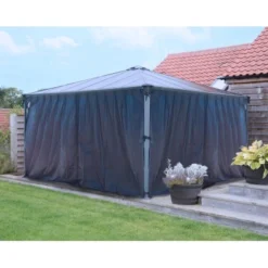 Palram - CanopiaVorhangset Für Palermo 4.3 X 4.3 Pavillon Anthrazit