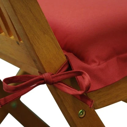 Indoba® 2 X Sitzkissen Premium 95°C Vollwaschbar Rot 50x50 Cm 3 Indoba® 2 X Sitzkissen Premium 95°C Vollwaschbar Rot 50x50 Cm – Bild 3