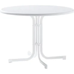 Sieger Klapptisch Boulevard Mecalit-Pro Weiß Ø 100 Cm X 72 Cm