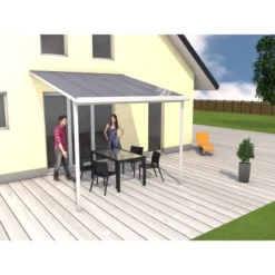 Gutta Terrassenüberdachung Bausatz Weiß 306 Cm X 306 Cm -Vitavia Verkäufe 364238 2198 11