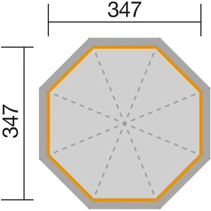 8-Eck-Pavillon 442 Natur 44 Mm 7 Fensterelemente 347 Cm X 347 Cm 6 8-Eck-Pavillon 442 Natur 44 Mm 7 Fensterelemente 347 Cm X 347 Cm – Bild 6