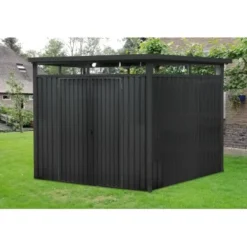 Pergart Gerätehaus Rheinfelden 108 Anthrazit 290 Cm X 245 Cm X 226 Cm -Vitavia Verkäufe 4005717249847 2298 AB 01